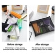 thumbnail image 6 of Shoreew Makeup Bag See-throgh Zipper Closure Large Opening Portable Lightweight Commute Travel Makeup Bag Earphone Key Stoarge Mesh Pouch Toilet Bag, 6 of 6