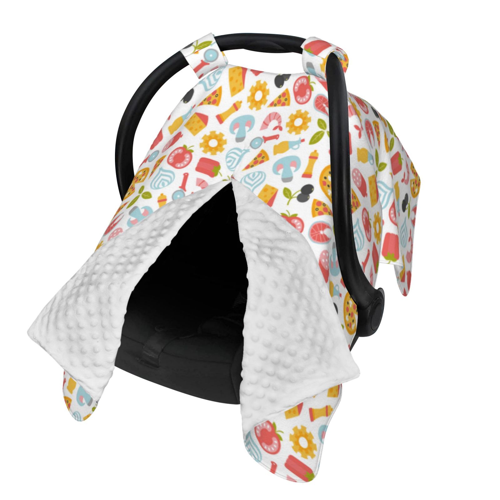 Naloa Afternoon Tea Baby Car Seat Cover, Breathable Baby Carrier Cover, Multiuse Baby Carrier Cover & Nursing Breastfeeding Cover