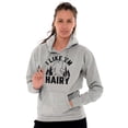 thumbnail image 5 of Like 'Em Hairy Bigfoot Legend Hoax Hoodie Sweatshirt Women Brisco Brands S, 5 of 6
