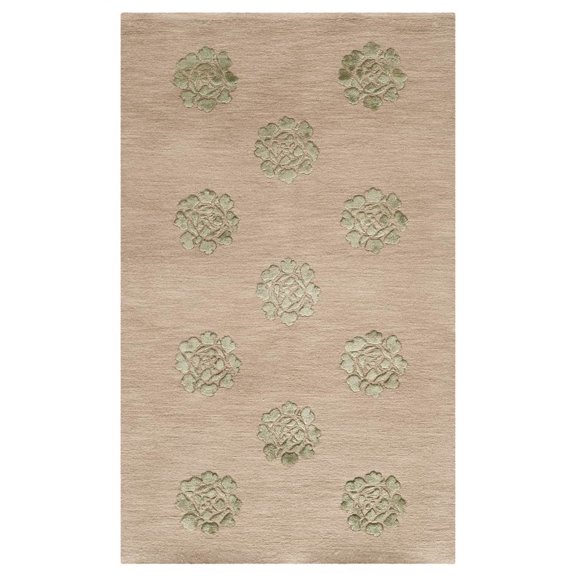 Peony Flower Contemporary Rug (11 ft. 6 in. L x 8 ft. 6 in. W)