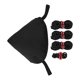 thumbnail image 5 of Tienda de lona con tapa triangular impermeable, versátil y ajustable Negro, 5 of 9