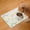 Rainbow Beige, variant on Dog Feeding Mat for Food Quick Absorbent No Stains Quick Dry Mat for Cat Bowl - Paw Light Gray 12x19 Inches