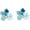 blue, variant on Leander Purple Flower Stud Earrings for Women, Crystal Mosaic Floral Statement Earrings Hypoallergenic Cute Everyday Jewelry Gift for Birthday Anniversary