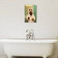 thumbnail image 4 of ZHONGYUTONG Bathroom Decor Cute Teddy Dog with Bath Towel Wall Art Funny Animal Farmhouse Picture Puppy Canvas Prints for Washroom Restroom Bathroom (28.00" x 42.00"), 4 of 6