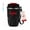 Black, variant on Coffee Vacuum Flask, Portable Insulated Travel Cup with Lid for Hot Cold Drinks, Reusable Thermos Mug with Carry Strap for Office Car
