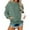 Mint Green, variant on WTOBBY Women's Oversized Plush Hoodie, Drop Shoulder Long Sleeve, Fall Casual Sweatshirt with Cozy Fleece Interior and Relaxed Streetwear Style,Army Green L