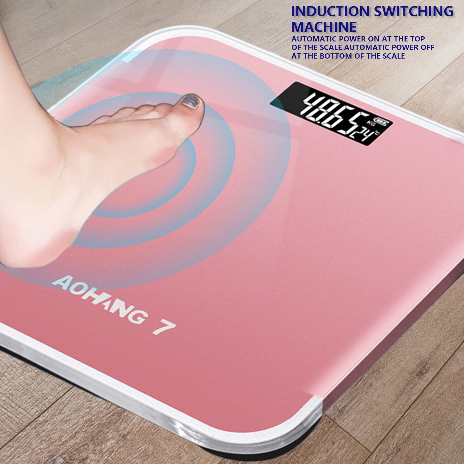 Qholemyo Digital Scales For Body Weight Sleek Bathroom Scale Portable Weighing Scale For Indoor Household And Business