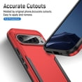 thumbnail image 2 of KOMI for Pixel 9 Case,Pixel 9 Pro Case,with Screen Protector,[Military Grade Drop Tested] Heavy-Duty Tough Rugged Shockproof Protective Case for Google Pixel 9, Red, 2 of 5
