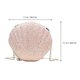 thumbnail image 3 of Mujeres Niñas Brillante de lentejuelas Seashell Cross-Body Bolsos de cadena de hombro Mini Pearl Shell bolso de mano de noche de embrague Feliz Sencillez, 3 of 5