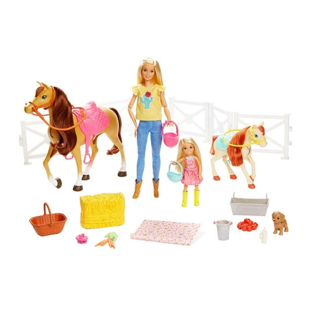 Set de Juego Barbie y Chelsea Diversión con Caballos Walmart en
