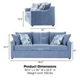 thumbnail image 4 of Pemberly Row Fabric Sofa with 4 Accent Pillows in Blue Slate, 4 of 6