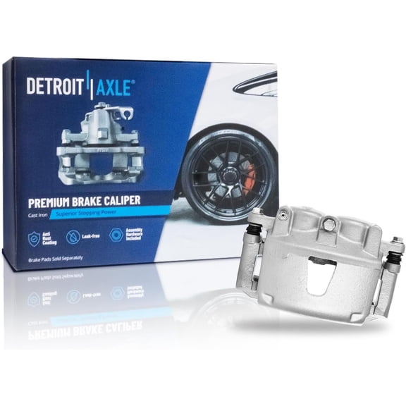 Detroit Axle - Front Left Disc Brake Caliper w/Bracket Replacement for 2006 2007 2008 2009 2010 Jeep Commander, 05-10 Grand Cherokee