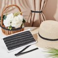 thumbnail image 4 of 13.1 Yards Black Gimp Braid Trim 5/8 inch Wide Polyester Metallic Braid Edge Woven Braid Fabric Trim Woven S Wave Lace Ribbon for Sewing Hand DIY Crafts Costume Home Decorative, 4 of 9