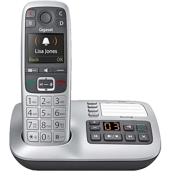 WIDEX W570A – Cordless Phone for Seniors with Answering Machine and SOS Key, Brilliant Sound Quality and Volume Amplification + Widex Hearing Aids (InterEar)