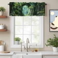thumbnail image 2 of Spring Forest Valance Curtain for Windows Oil Painting Spring Grass Green Trees Floral Plant Forest Rod Pocket Curtain Valances Short Window Treatments for Kitchen Bathroom Laundry 42 x 18 Inch, 2 of 9