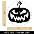 thumbnail image 2 of Sinister Halloween Jack-o'-lantern Pumpkin Self-Inking Rubber Stamp Ink Stamper - Blue Ink - Medium 1 Inch, 2 of 7