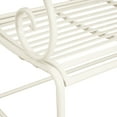 thumbnail image 5 of Harriet Classic 41" Outdoor Garden Bench, Iron Frame, Weather-Resistant Patio Bench, Matte White, 5 of 9