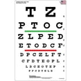 thumbnail image 1 of Snellen Eye Chart, Red and Green Bar Visual Acuity Test, 20 Foot Test Distance, 1 of 8