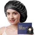 thumbnail image 1 of Gorro de seda Kaome 100% seda morera 22 Momme para mujer, 1 of 9