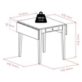 thumbnail image 2 of Winsome Table de salle à manger à double rabat Hamilton, noyer - 94141, 2 of 5