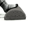 thumbnail image 5 of Abstract Foot Rest, Geometric Maze Like Layout of Symmetric Stripes Graphic Structure, Non-Slip Backing Adjustable Ergonomic Memory Foam Leg Support for Office, Dark Grey and Eggshell, by Ambesonne, 5 of 5