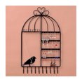 thumbnail image 4 of Earring Rack Holder in Black Metal Birdcage Design for Display Use Keeps Jewelry Dust Free 6 x 4.5 Inches, 4 of 8