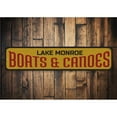 thumbnail image 1 of Boats & Canoes Novelty Sign, Metal Wall Decor - 4x18 inches, 1 of 4