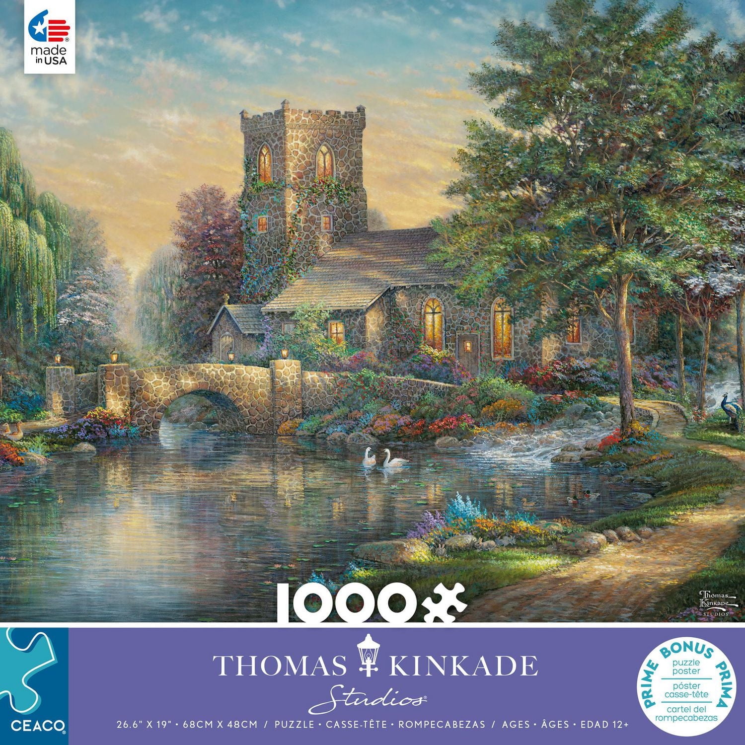 Ceaco - Thomas Kinkade - Willow Wood Chapel - 1000 piece puzzle