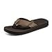 thumbnail image 3 of Cobian Menâ€™s Sandals ARV 2 - Flip Flops for Men with Synthetic Leather Strap and Arch Support - Comfortable Casual Brown Sandals, Java (Updated Version), 13, 3 of 4