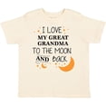 thumbnail image 3 of Inktastic I Love My Great Grandma to the Moon and Back Boys or Girls Toddler T-Shirt, 3 of 5