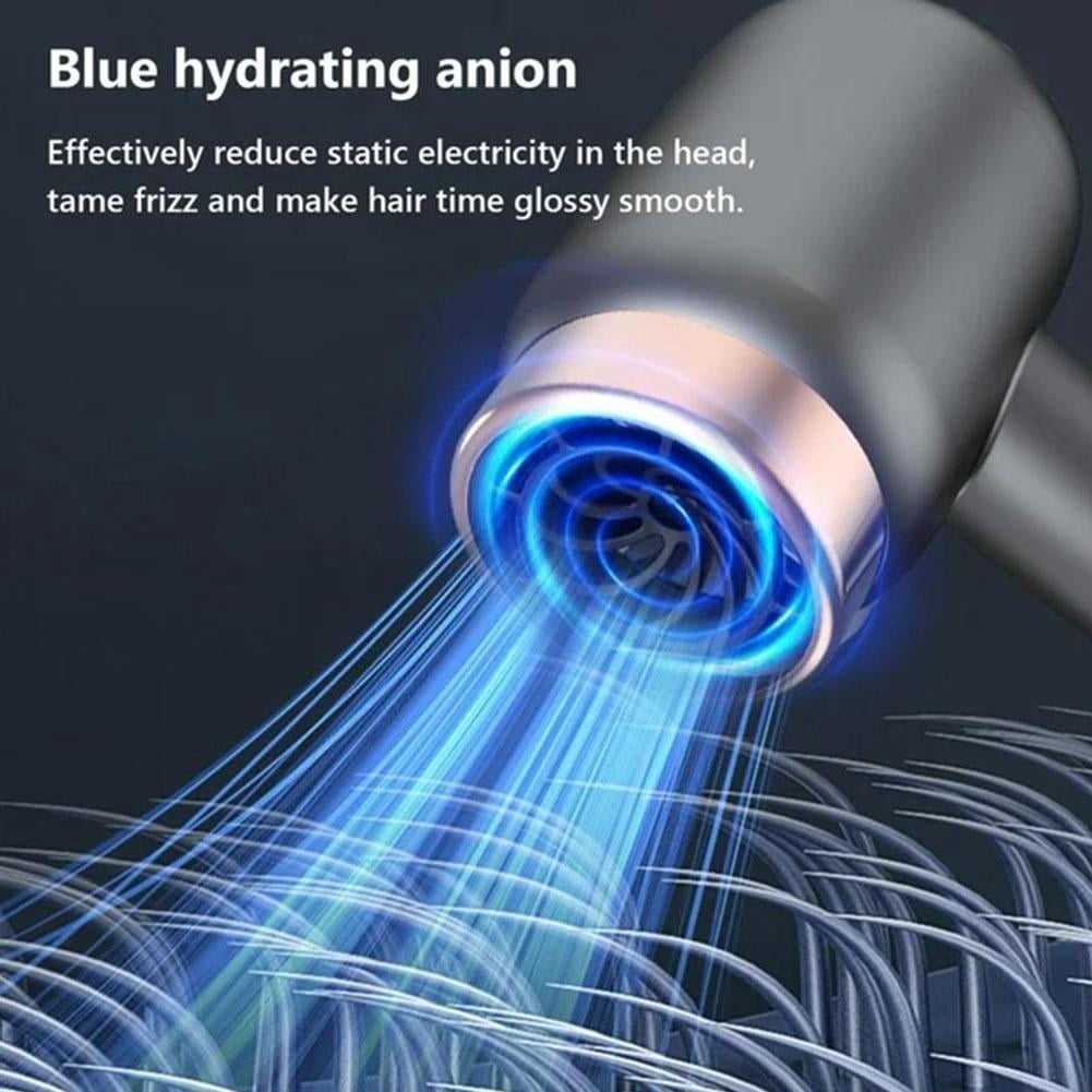 Portable Cordless Hair Dryer, 2600mAh, 500W, Hot & Cold, USB Rechargeable, Travel