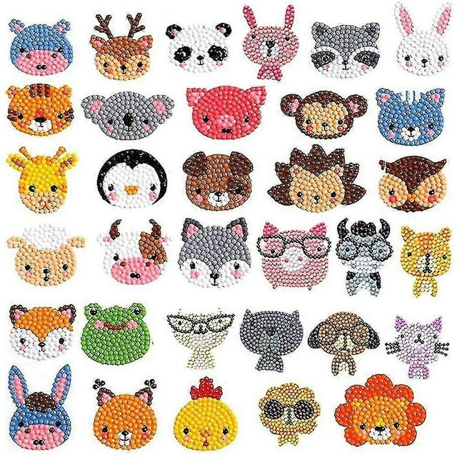 5d Diamond Painting Stickers Kits For Kids Beginners Gem Paint By Numbers Diamonds Arts Diy Mosaic Sticker Gifts For Boys Girls