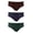 Red Black Grey, variant on Knocker Men's 3 Pack Cotton Solid Bikini Briefs Red Black Grey S