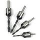 thumbnail image 3 of Hss Wood Drill Bit, For Wood Chamfer, 5 Flutes 3mm-6mm, 4Pcs, 3 of 5