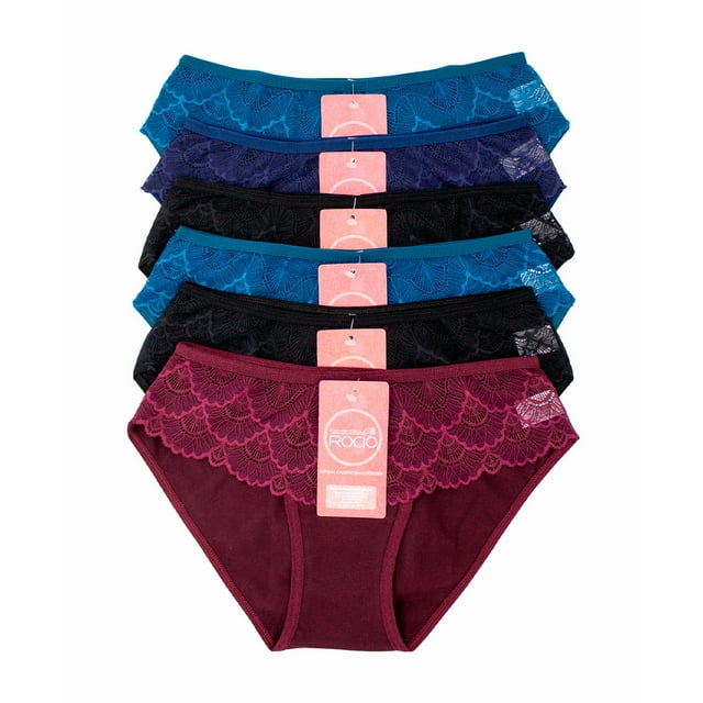 Paquete de Pantaletas Adda Lingerie Modelo 106, Cortes clásico, Colores obscuros