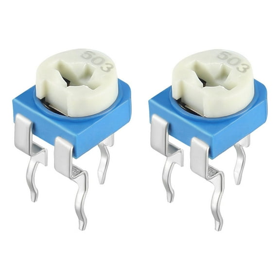 Uxcell 20 packs 50K Ohm Variable Resistors Top Adjustable Potentiometer