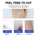 thumbnail image 5 of Medical Grade Silicone Scar Tape - Clear Scar Removal Sheets for Old & New Scars, Burns & Scalds, Surgical Scar, Cut-to-Size 1.6" X 120" Roll, 5 of 10