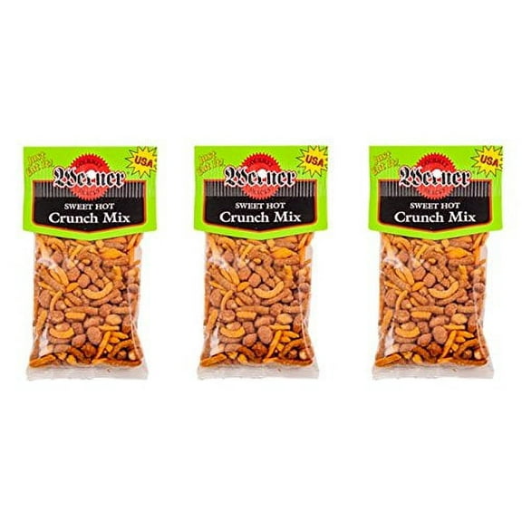 Werner Sweet Hot Crunch Snack Trail Mix - 5.5 Oz. Bag (Pack of 3)