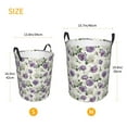 thumbnail image 3 of Fotbe Spring Flowers Pattern Laundry Basket with Handles, Waterproof Large Laundry Hamper, Wash Bag for Corner Dorm, Rolling Laundry Basket with Handles-Small, 3 of 6