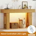thumbnail image 5 of 63-Inch Long Console Table with Sensor Light, Farmhouse Entryway Table, Wooden Rectangular Sofa Table Behind Couch for Entrance, Hallway, Living Room, 5 of 8