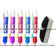 thumbnail image 5 of MyGift Whiteboard Supply Storage, 10-Slot Clear Acrylic Dry Erase Marker and Eraser Holder, Wall Mounted Office Accessories Organizer Storage Rack, 5 of 6