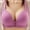 Purple, variant on SCSAlgin Womens Front Closure Wireless Bra High Support Push Up Bras Easy Close Sports Everyday Comfort Bras