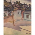 thumbnail image 3 of Konštantín Bauer 15x18 Black Modern Framed Museum Art Print Titled - Gypsy Camp (1927), 3 of 5