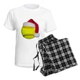 thumbnail image 4 of CafePress - Softball Santa Women's Light Pajamas - Women's Short Sleeve Print T-Shirt and Pants Light Cotton Pajama Set, 4 of 7