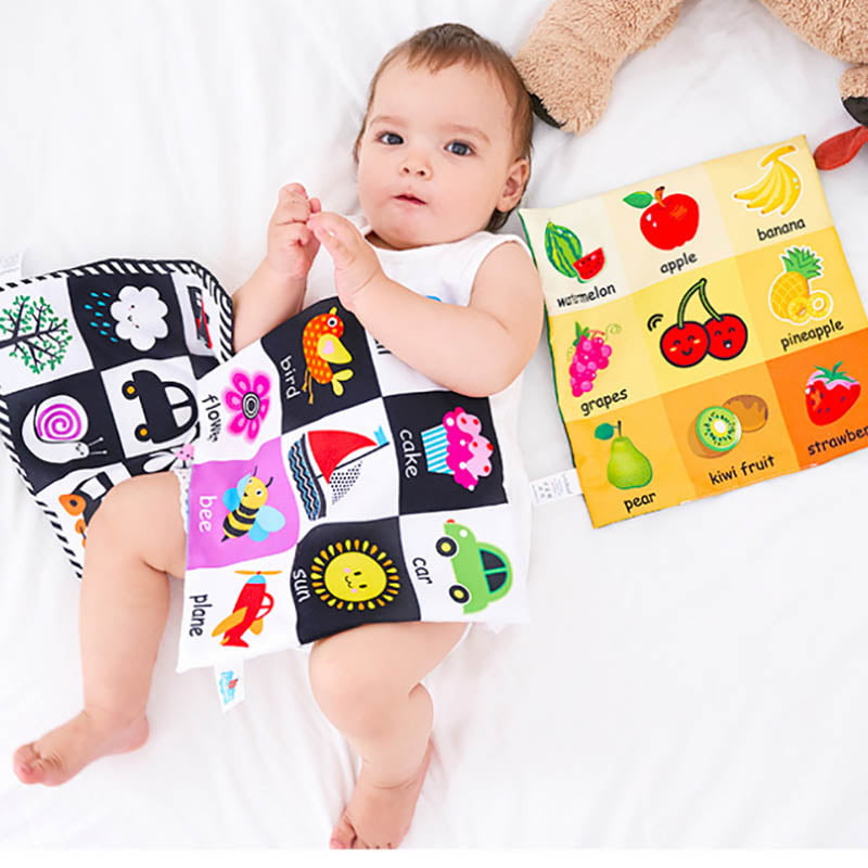 Baby Book With Rustle Sound Musical Toy Newborn Baby Educational Toys Soft Cloth 