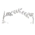 thumbnail image 4 of Elegant Hair Ring with Rhinestones for Decor Made of Zinc Alloy Silver Color, 4 of 5