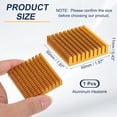 thumbnail image 2 of Uxcell Heatsink Aluminum Heat Sink with Thermal Properties for Efficient Cooling Solutions 50x50x11mm 1 Gold, 2 of 6