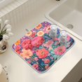 thumbnail image 7 of Ryvnso Spring Flowers Dish Drying Mat for Kitchen Countertop 18x24 Large Dish Pad Drainer Rack Dish Sink Mats, 7 of 7