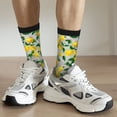 thumbnail image 5 of Goofa Lemon1 Printed Men's Crew Socks, Soft Durable Breathable Moisture-Wicking with Odor Control Cotton socks, 5 of 9