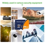 بطاقة ذاكرة Micro SD بسعة 256 جيجابايت للكاميرا/الطائرة بدون طيار/كاميرا لوحة القيادة/الكمبيوتر اللوحي/الكمبيوتر الشخصي/الهاتف